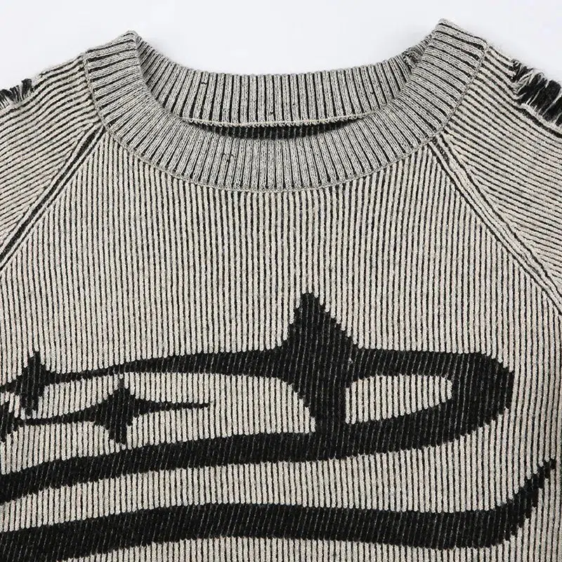 Grunge Long Sleeve Distressed Top - Image 5
