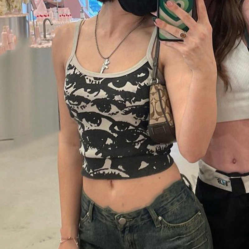 Grunge Punk Eyes Tank Top - Image 3