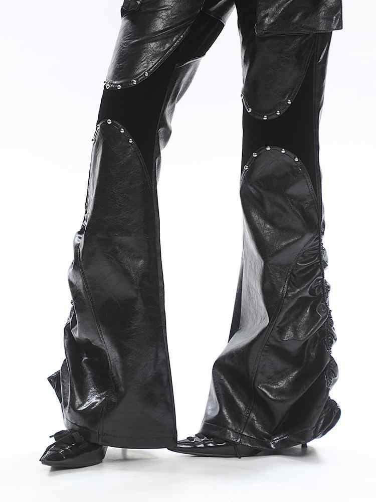 Grunge Punk Leather Pants - Image 3