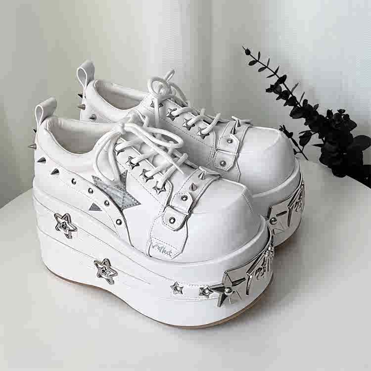 Grunge Star Punk Thick Sole Shoes - Image 3