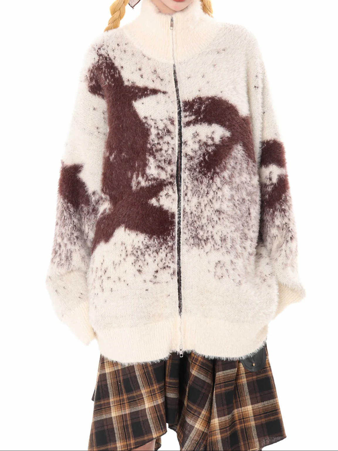 Grunge Street Birds Waxy Sweaters - Image 3