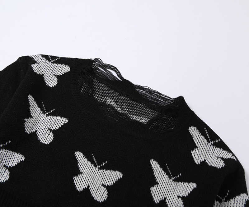 Grunge Street Butterfly Sweater - Image 2