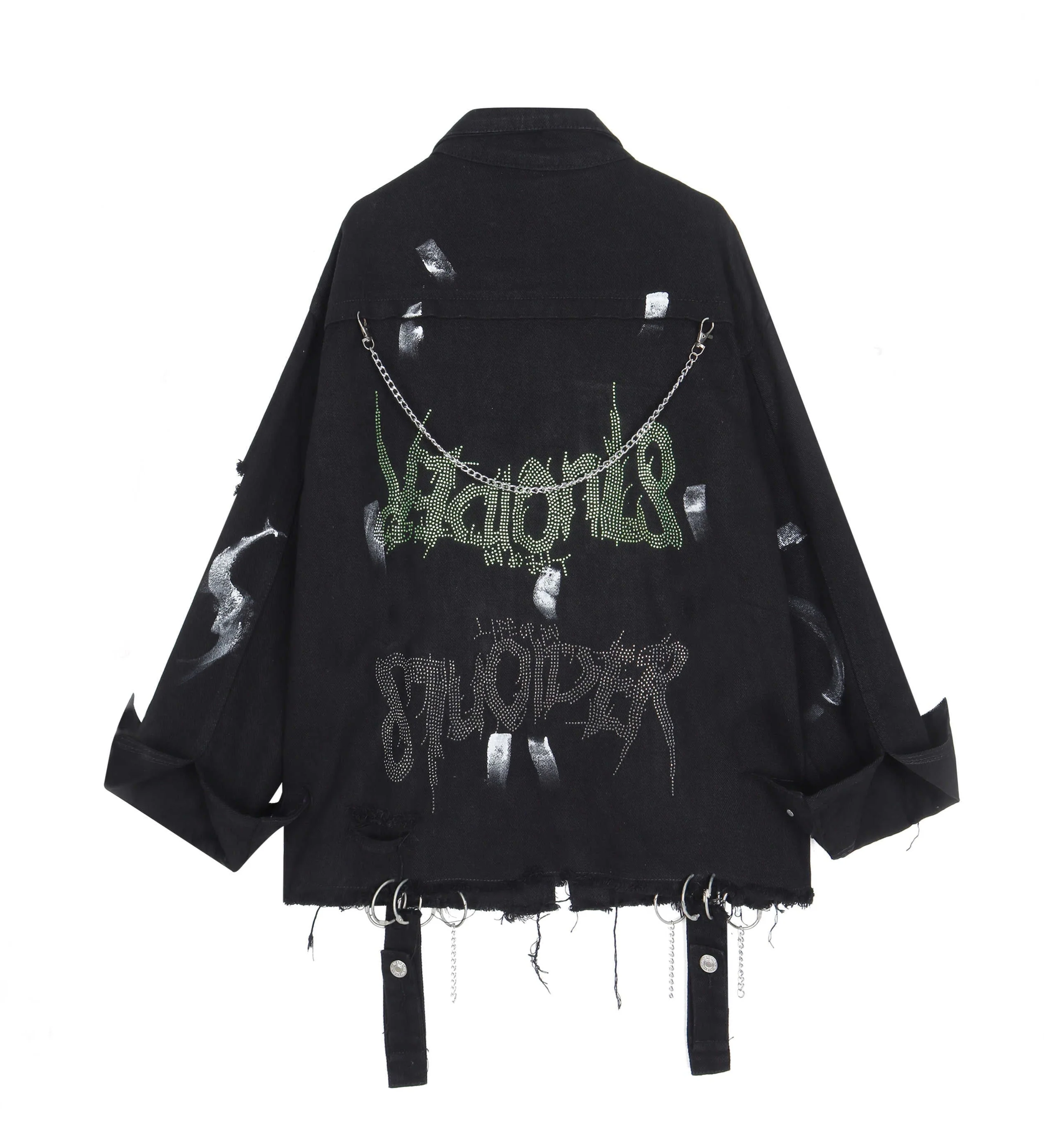 Grunge Street Denim Y2K Jacket - Image 2