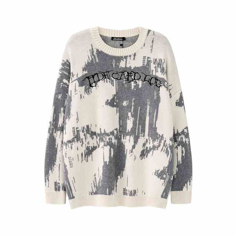 Grunge Street Round Neck Sweater - Image 2