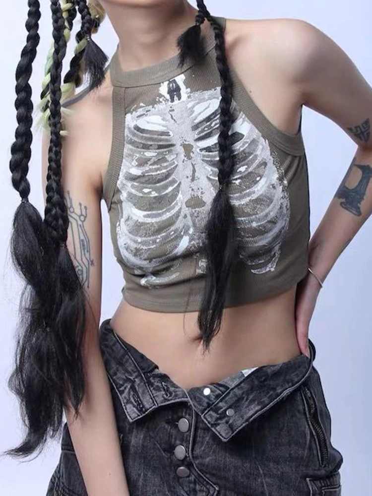 Grunge X-ray Rib Tank Top - Image 2