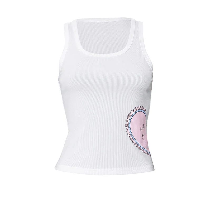 Half Heart Printed Top - Image 3