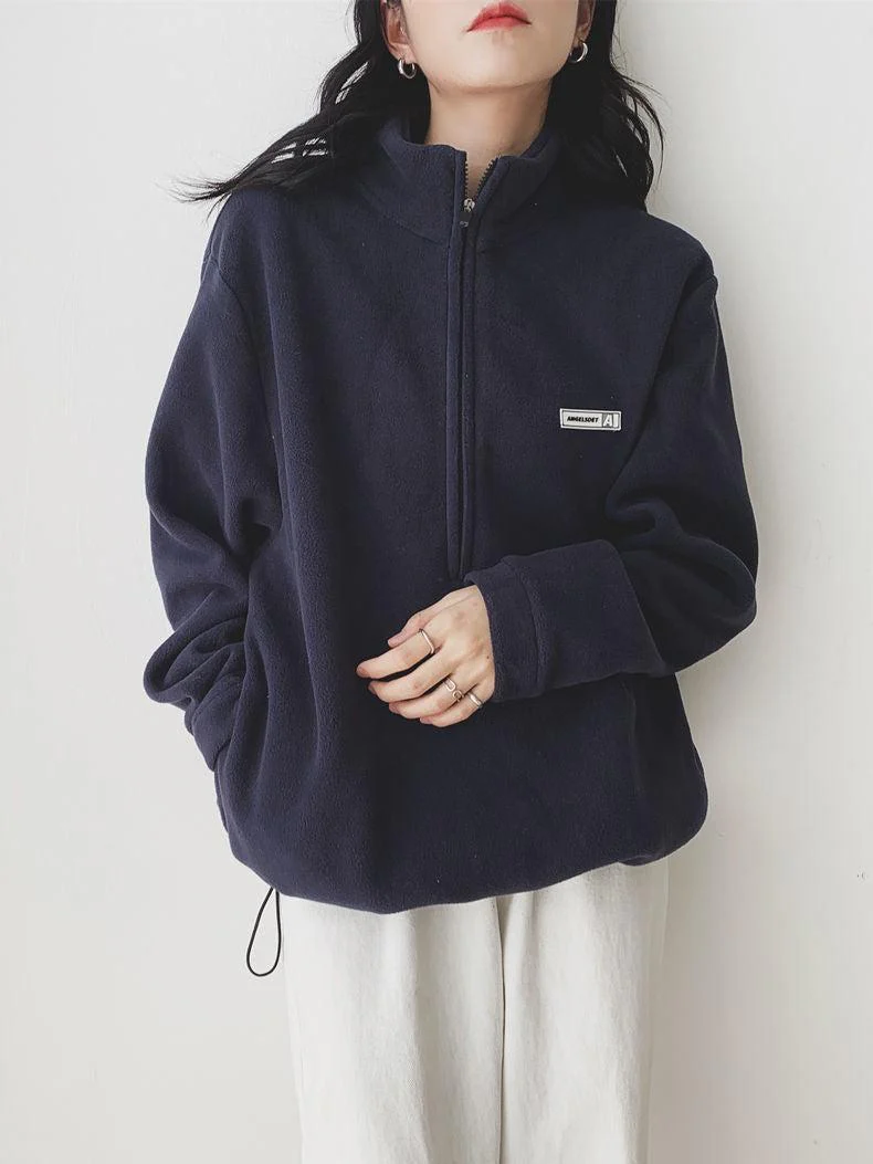 Half Zipper Fleece Sweatshirt - Image 11