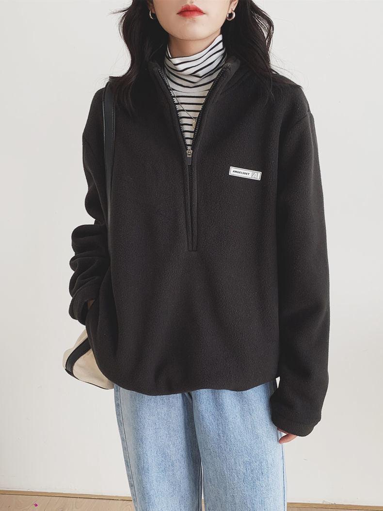Half Zipper Fleece Sweatshirt - Image 8