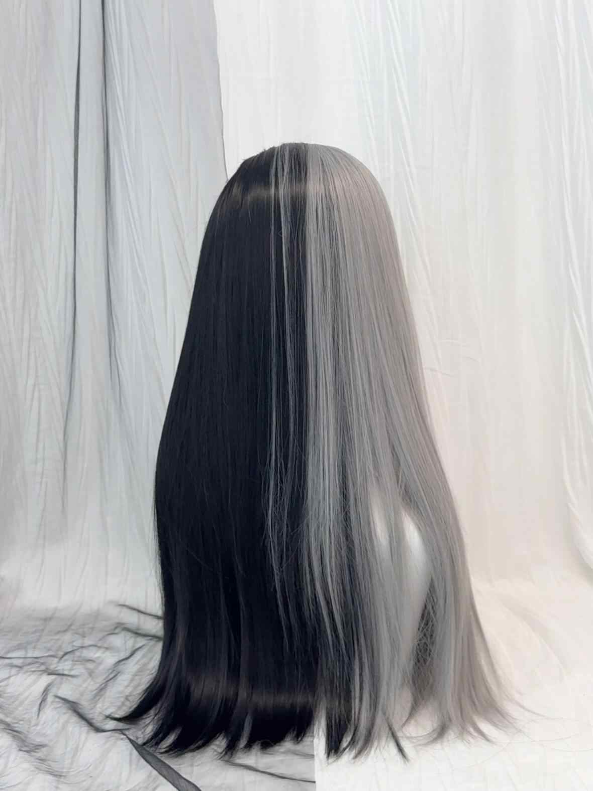 Halloween Black&White Wig - Image 5