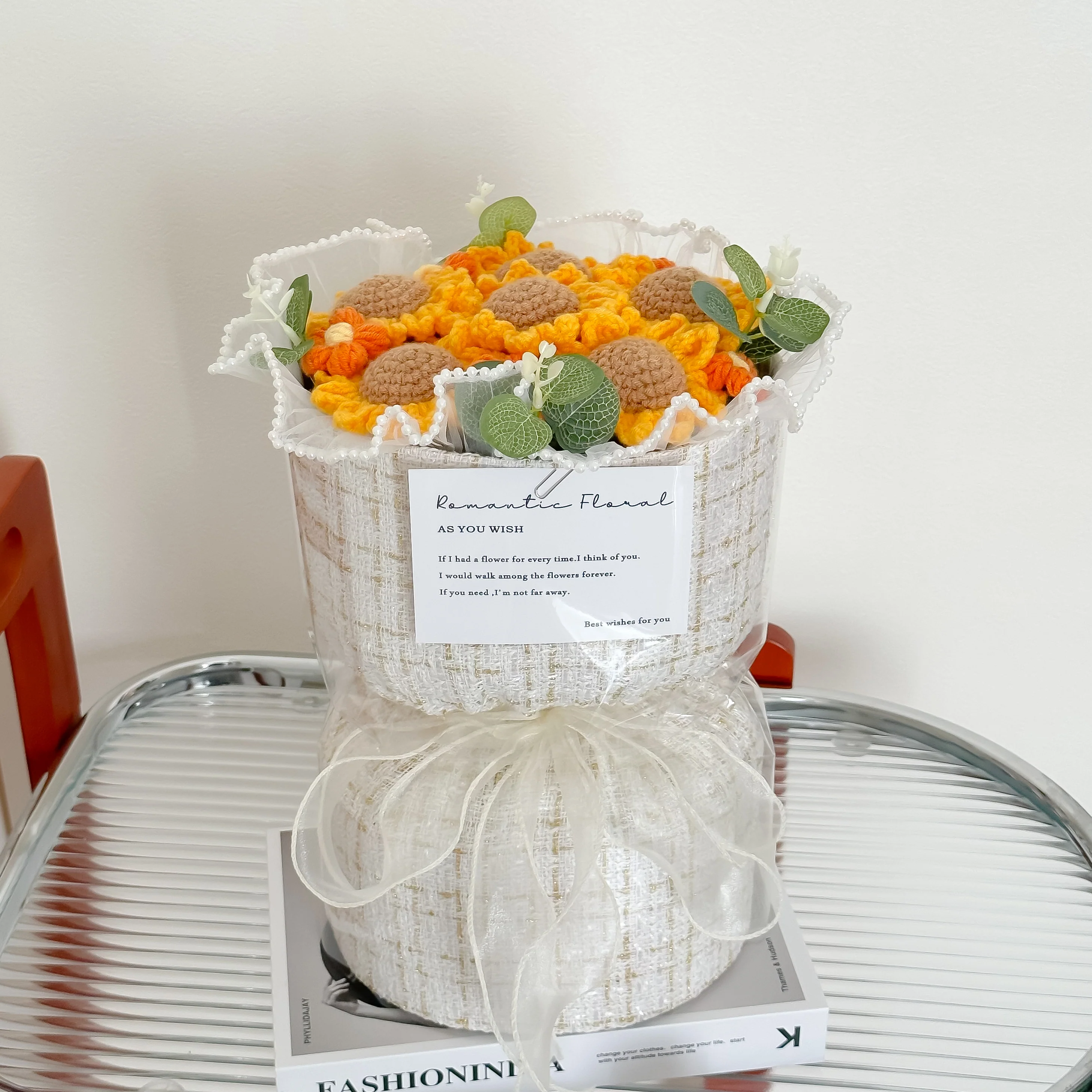 hand-knitted flowers bouquets - Image 3
