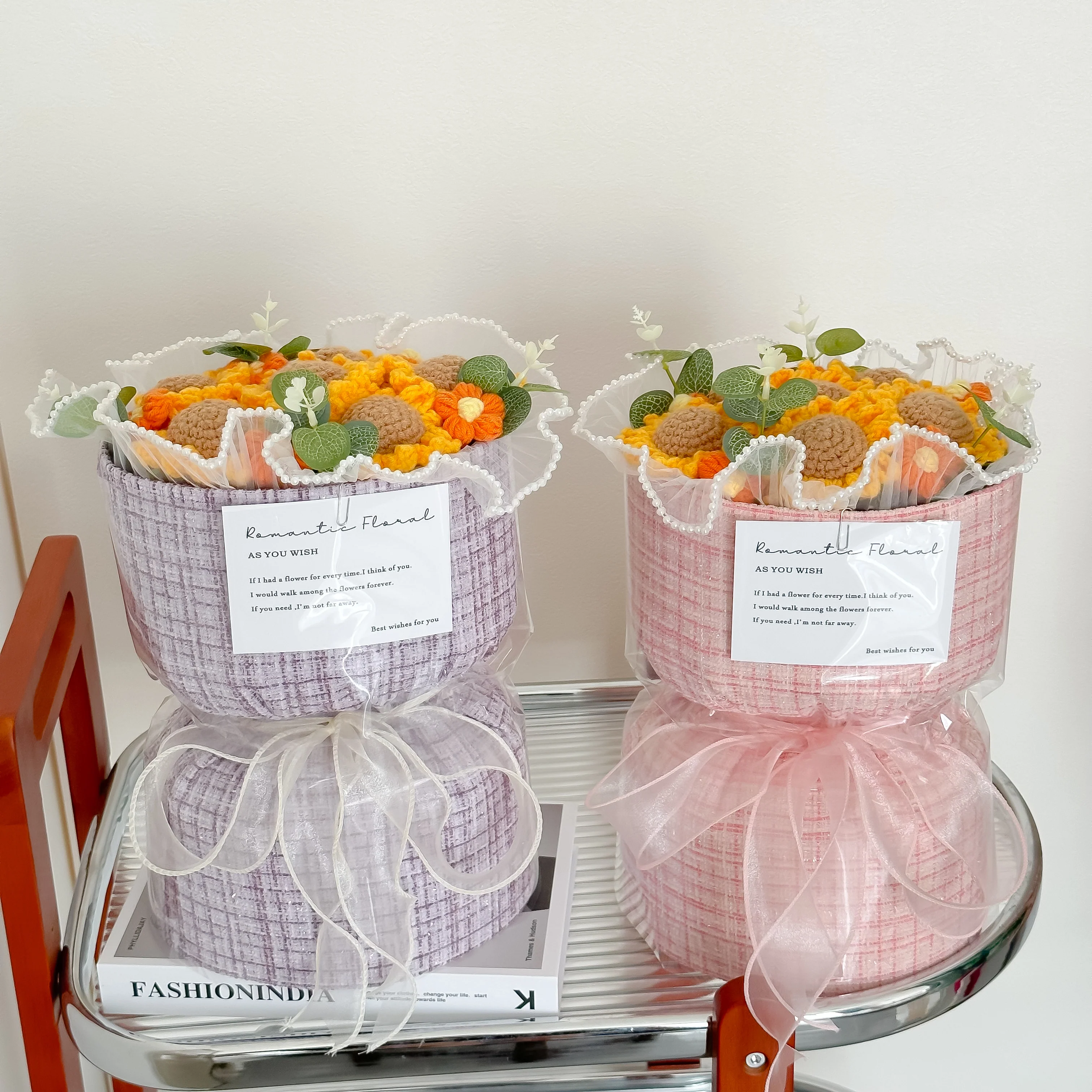 hand-knitted flowers bouquets - Image 5