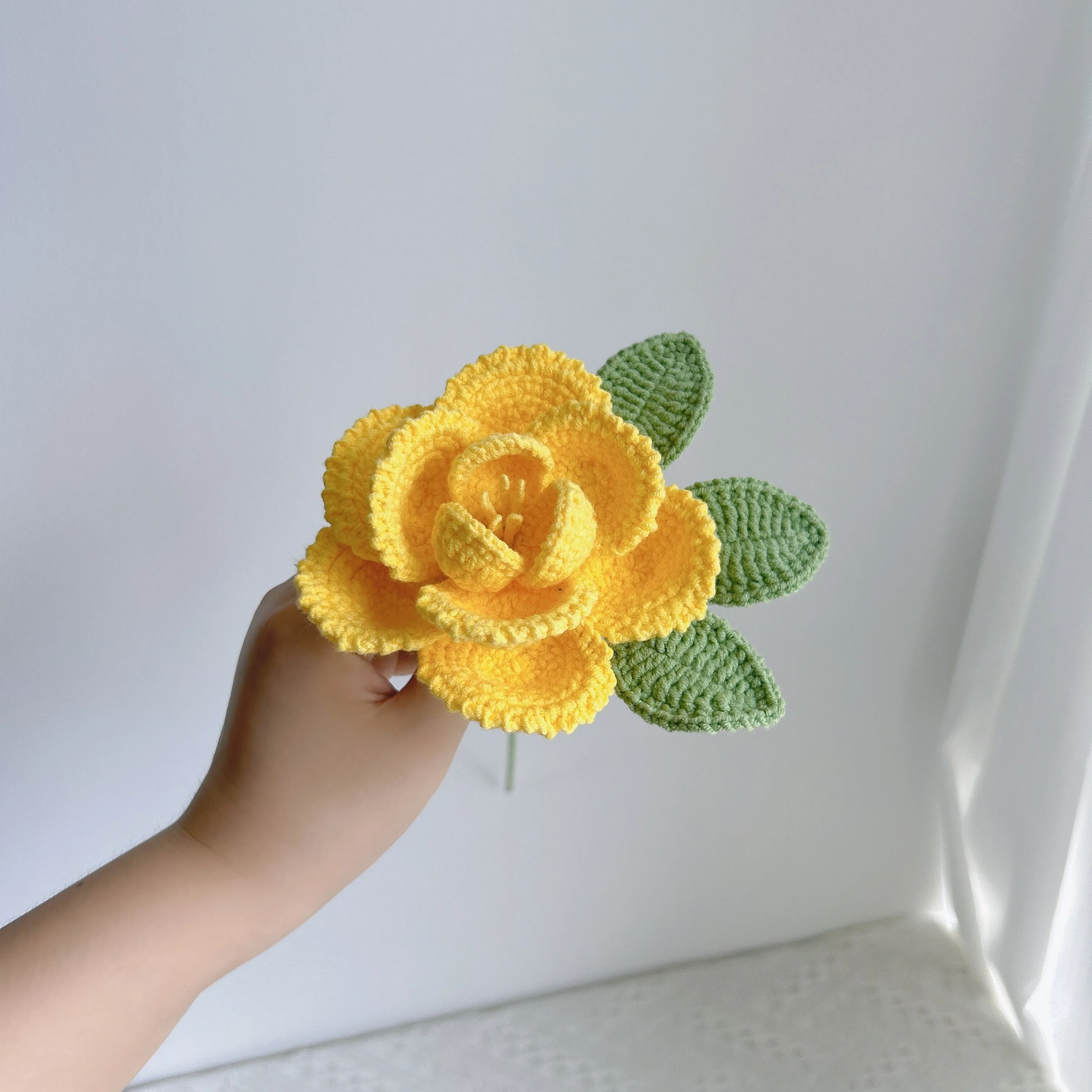 handmade cross-border crocheted French roses - Image 2