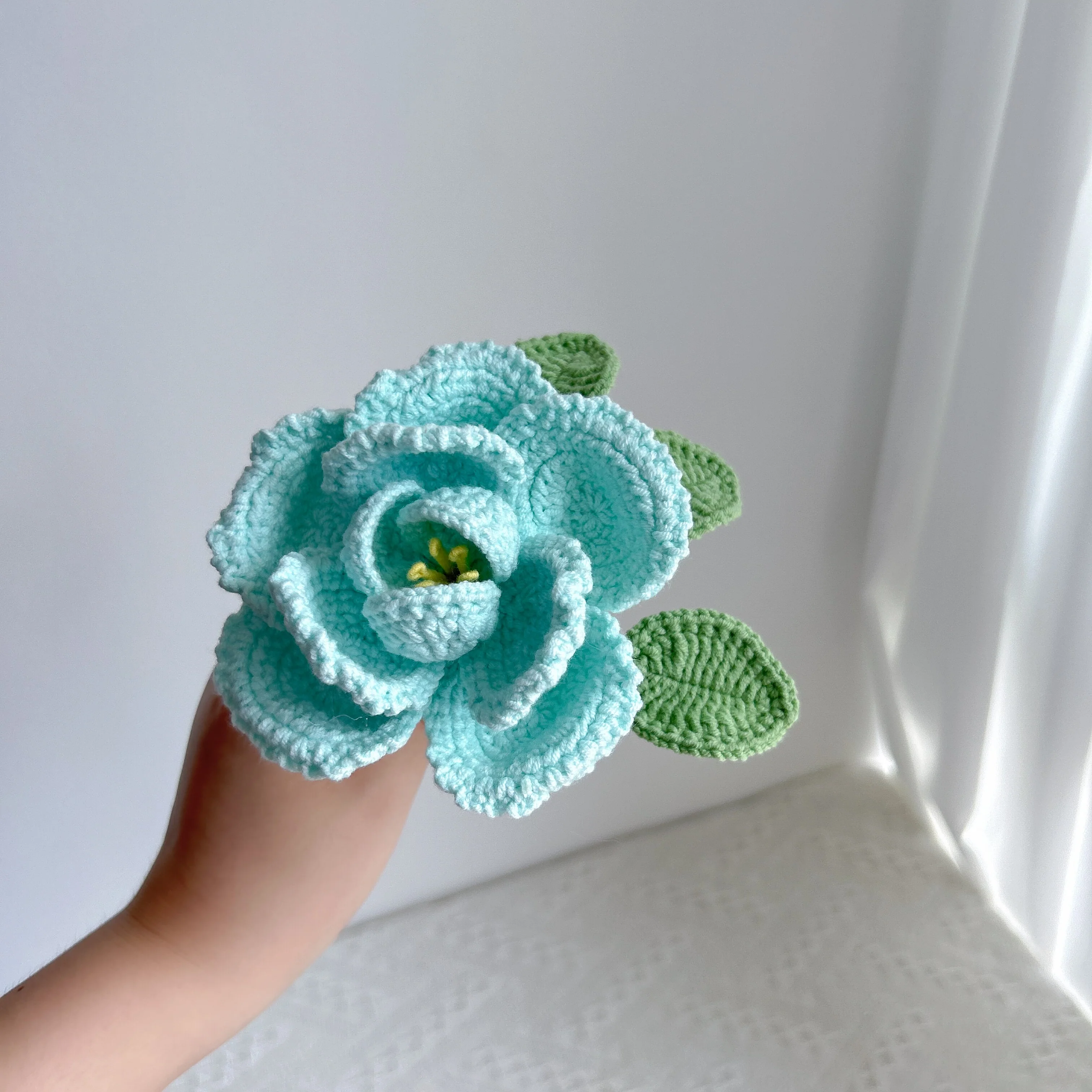 handmade cross-border crocheted French roses - Image 3