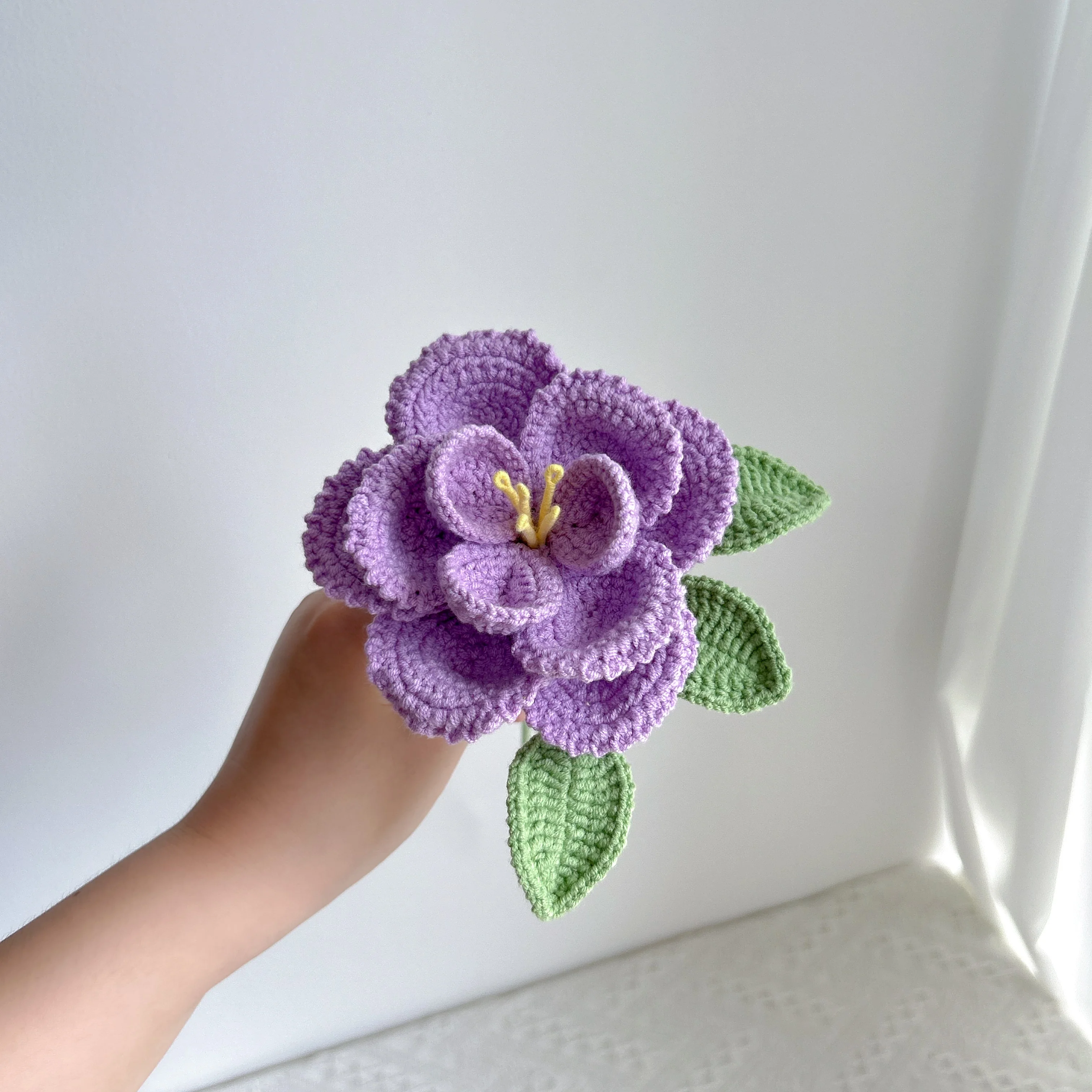 handmade cross-border crocheted French roses - Image 4