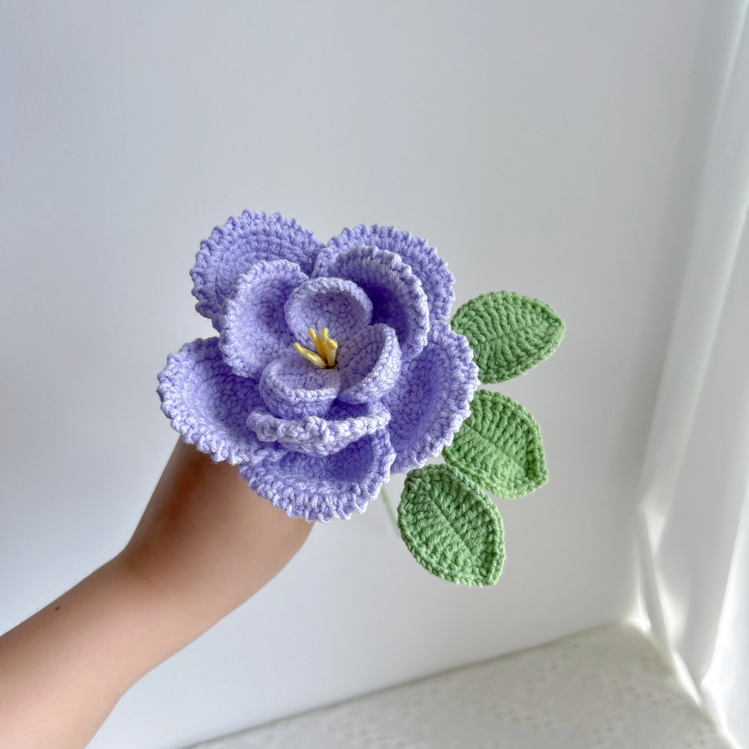 handmade cross-border crocheted French roses - Image 5