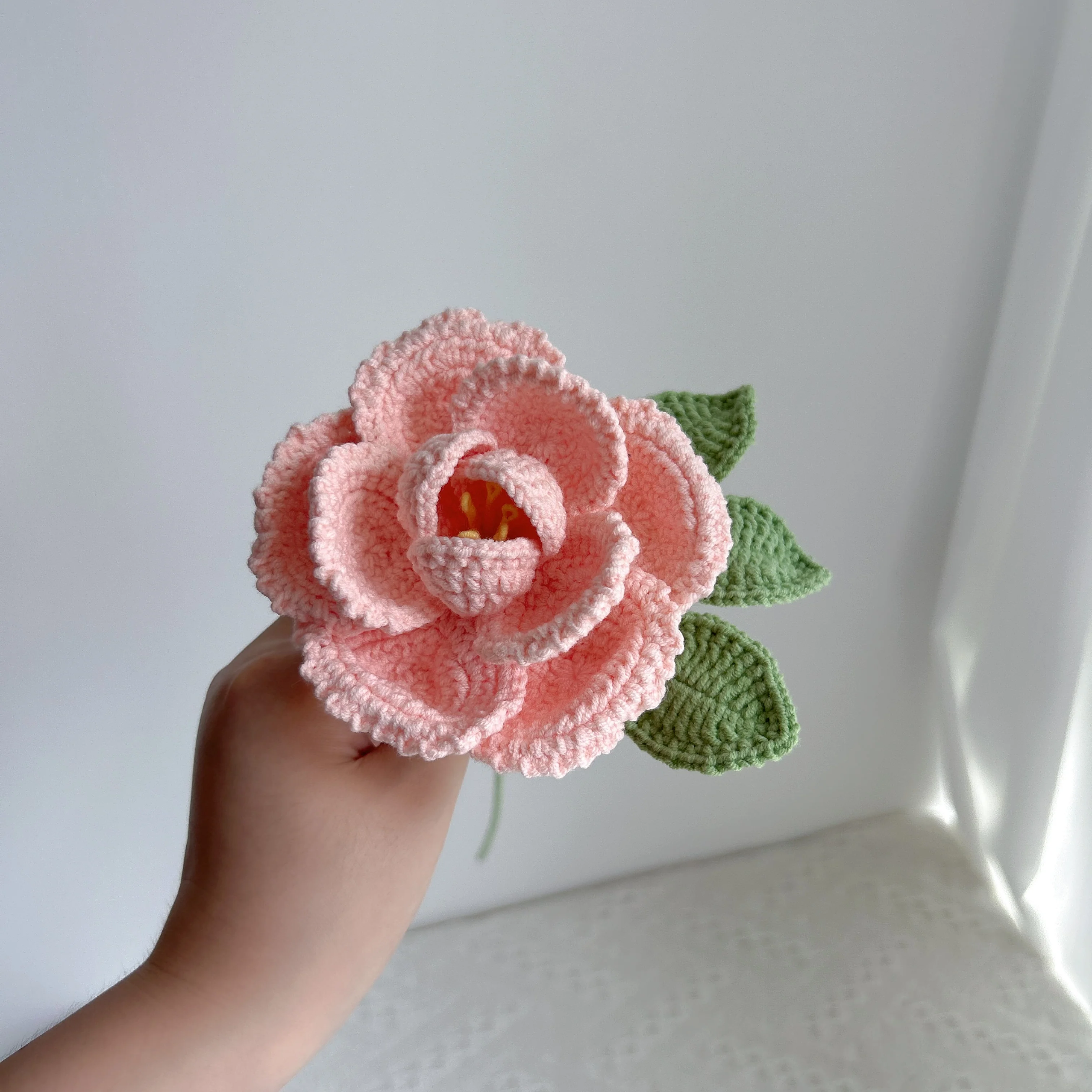 handmade cross-border crocheted French roses - Image 7