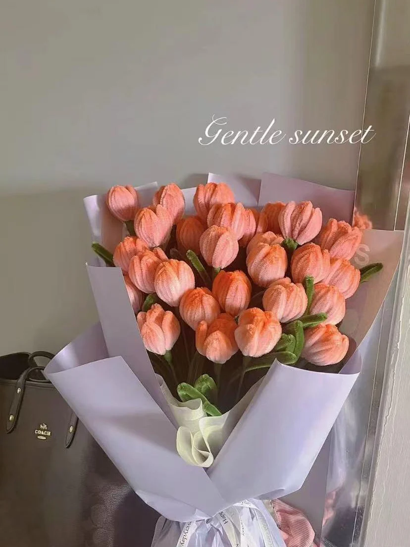 Handmade tulip twist stick bouquet - Image 4