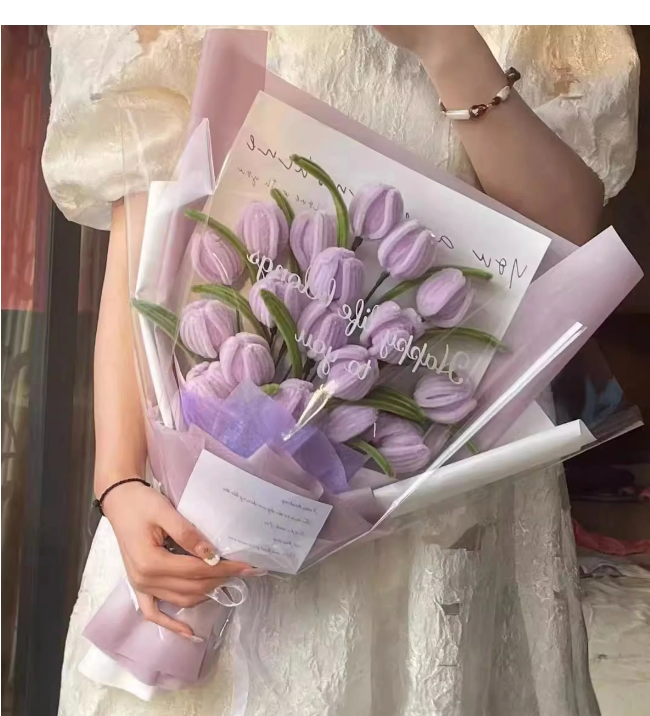 Handmade tulip twist stick bouquet - Image 7