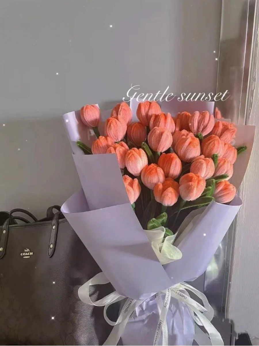 Handmade tulip twist stick bouquet - Image 8