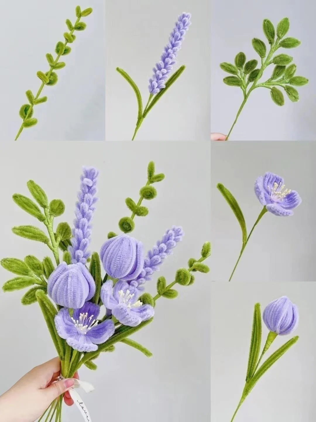handmade twist stick flowers bouquet - Image 5