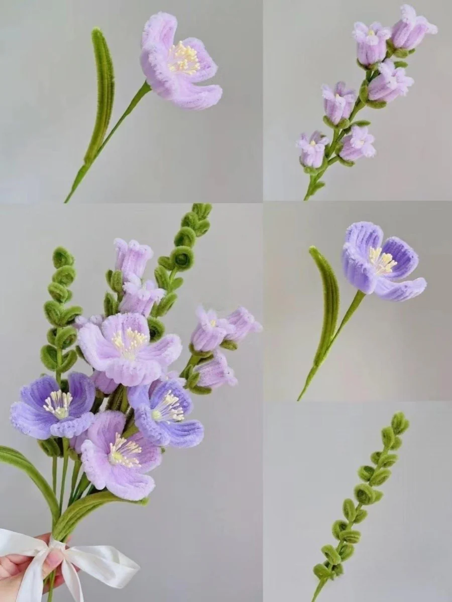 handmade twist stick flowers bouquet - Image 7