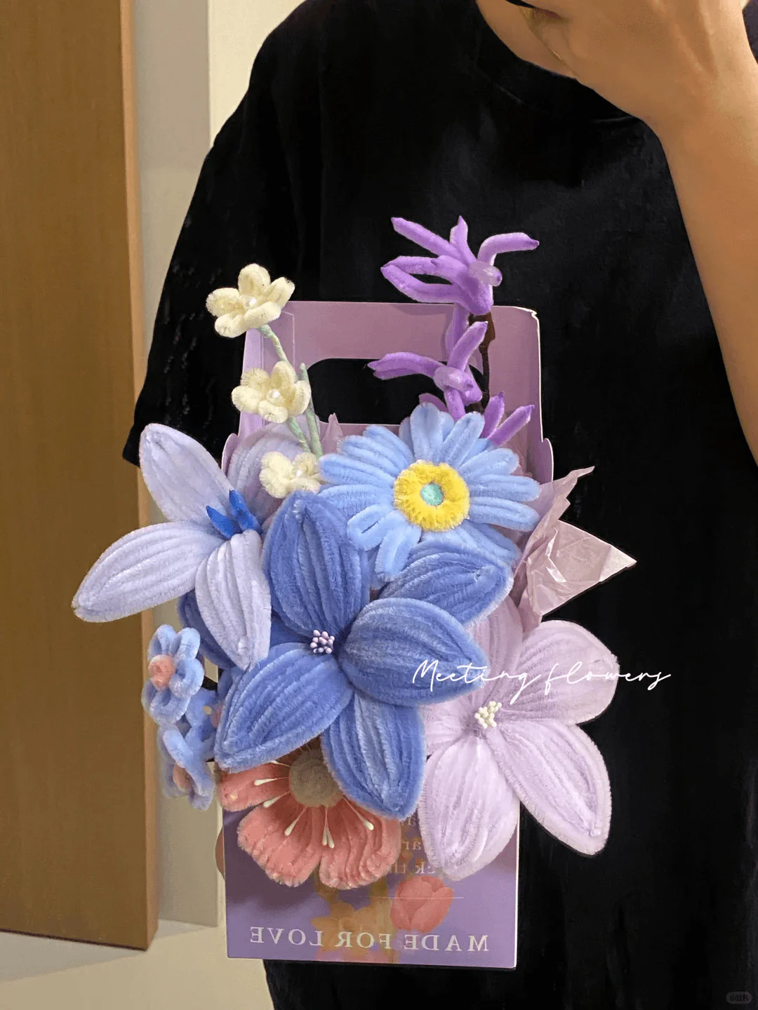 handmade Twisting stick flower box