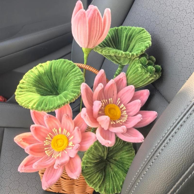 handmade Twisting stick lotus flower basket - Image 5