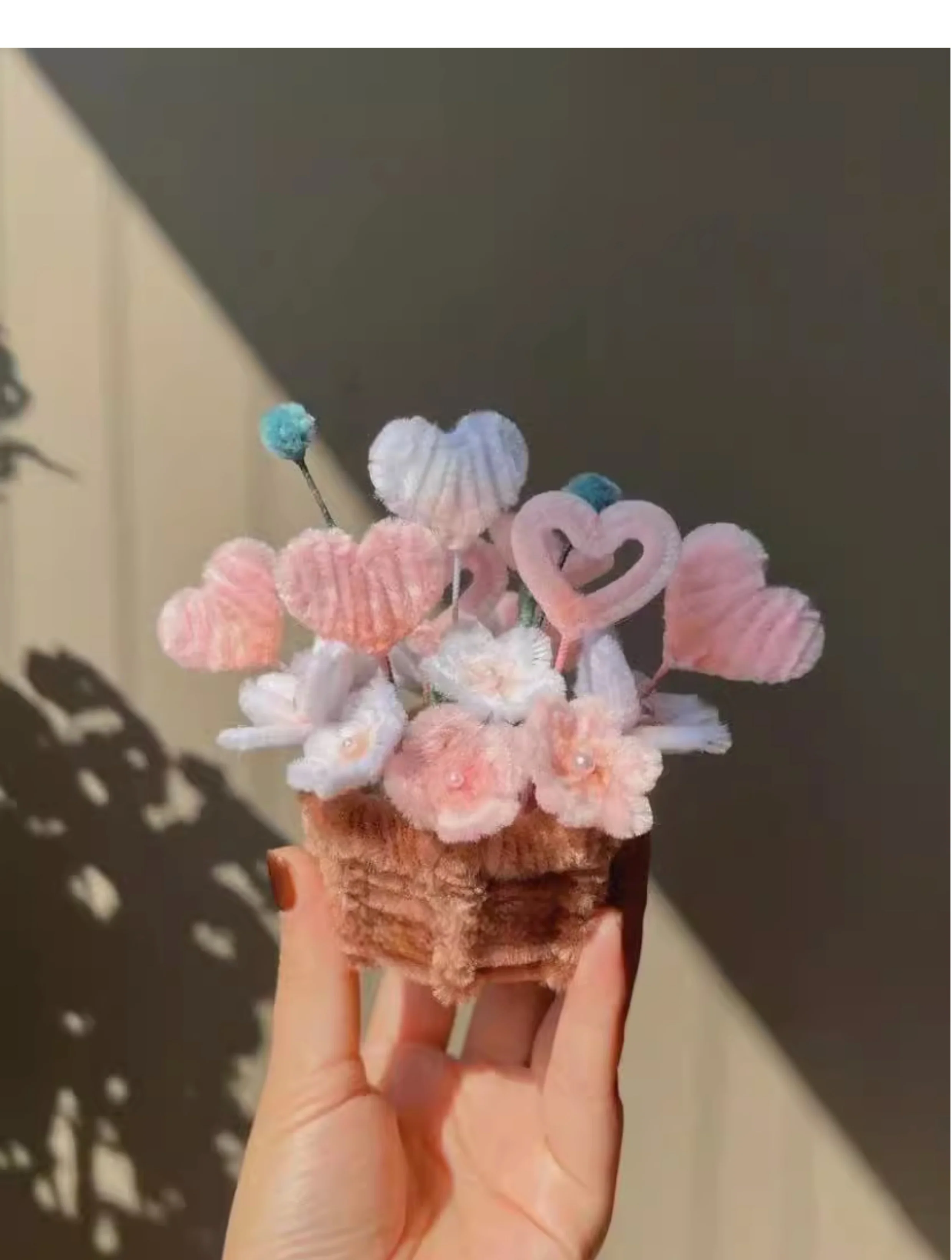 handmade Twisting stick mini flower basket bouquet - Image 2