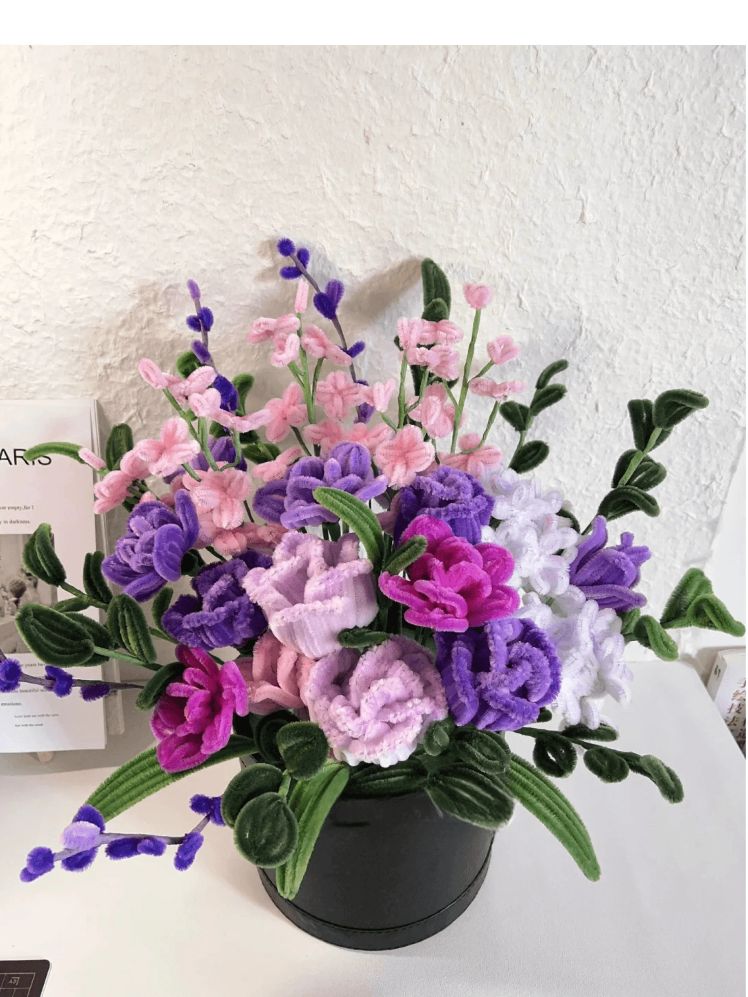 handmade Twisting stick peony rose hug bucket - Image 3