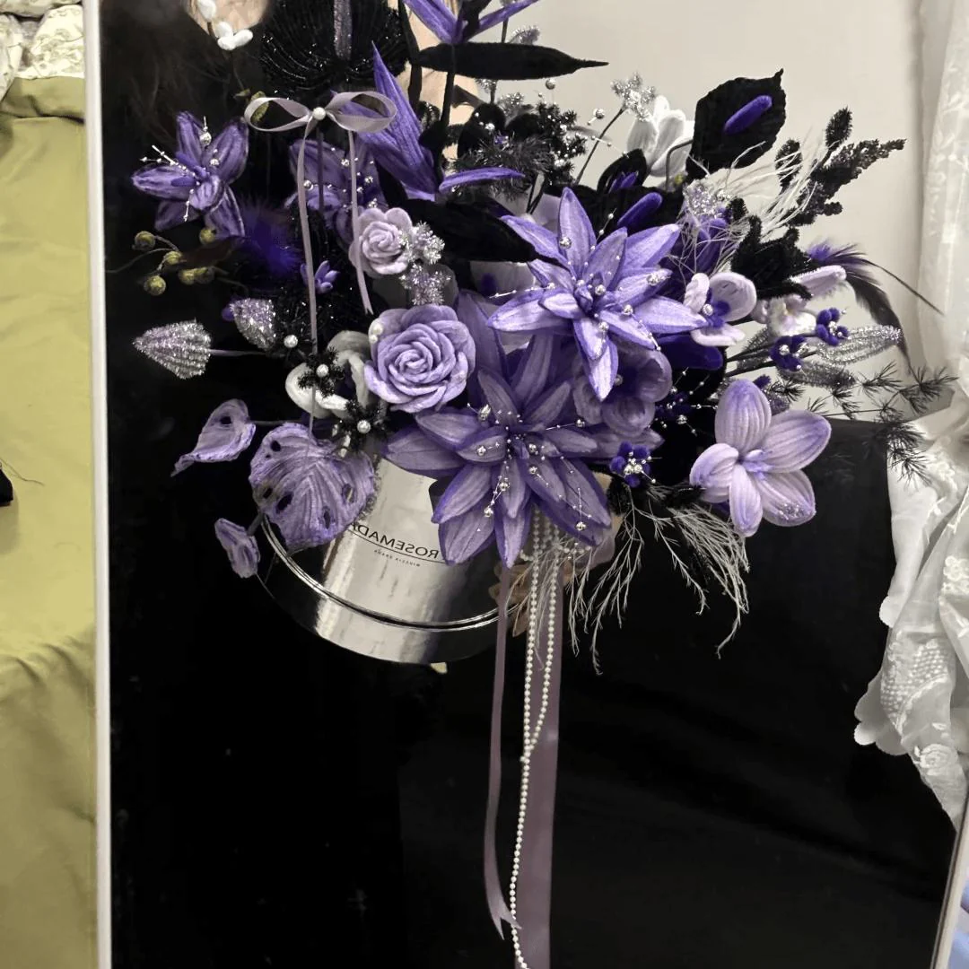 handmade Twisting stick peony rose hug bucket - Image 6