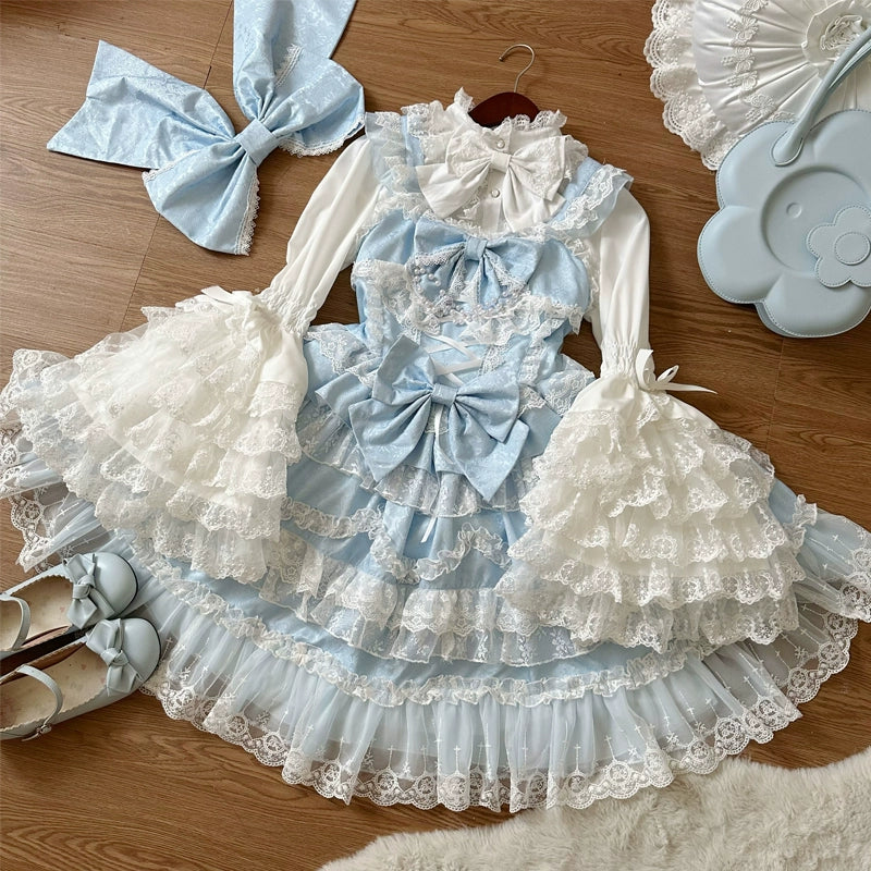 Wedding Lolita JSK Bridal Lolita Dress - Image 17