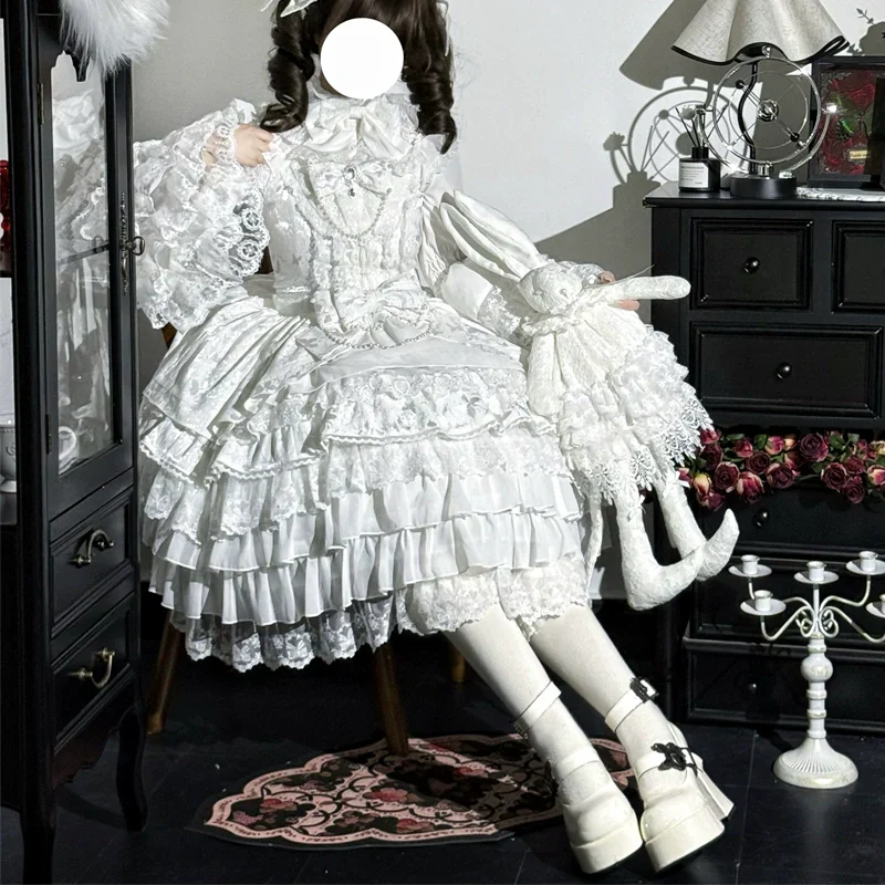 Wedding Sweet Lolita JSK Gorgeous Bridal Blouse - Image 6