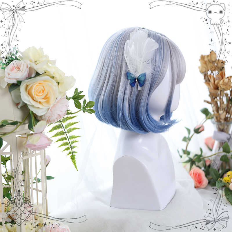 Hankawa Blue Short Wig - Image 4