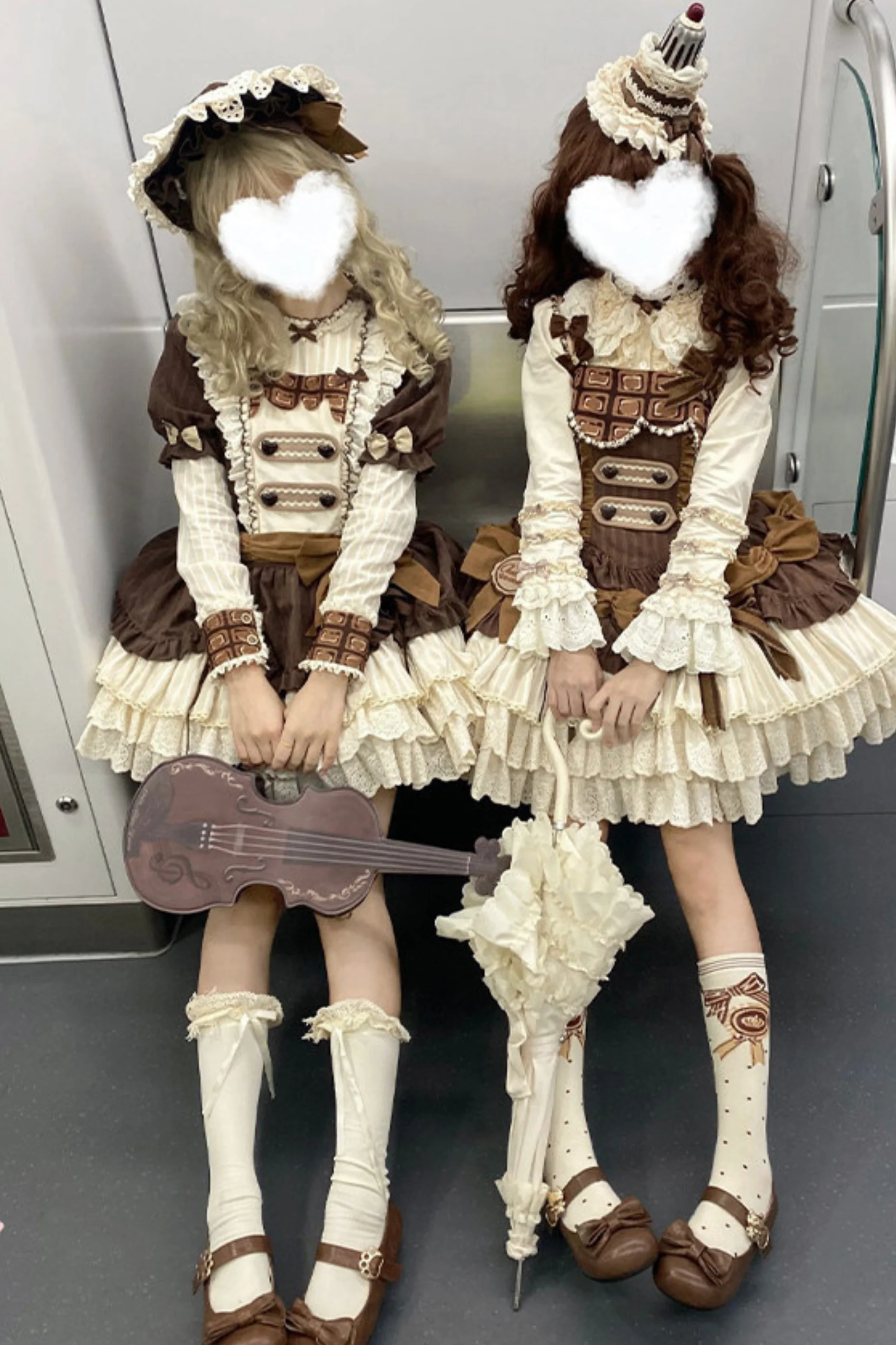 Hazel Doll Lolita Dress + Jumper Skirt + Bonnet + Hat + Necklace - Image 12