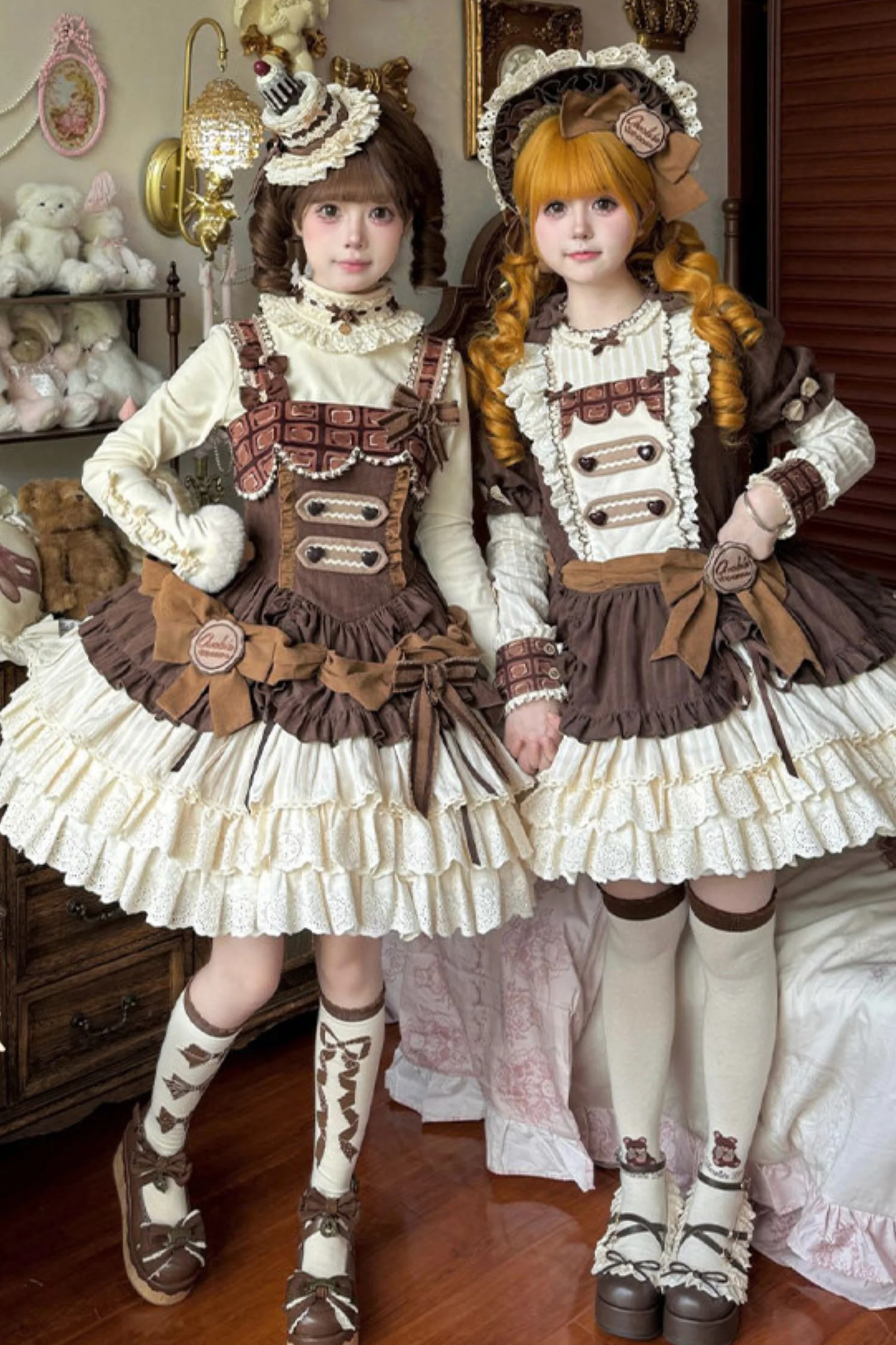 Hazel Doll Lolita Dress + Jumper Skirt + Bonnet + Hat + Necklace - Image 2