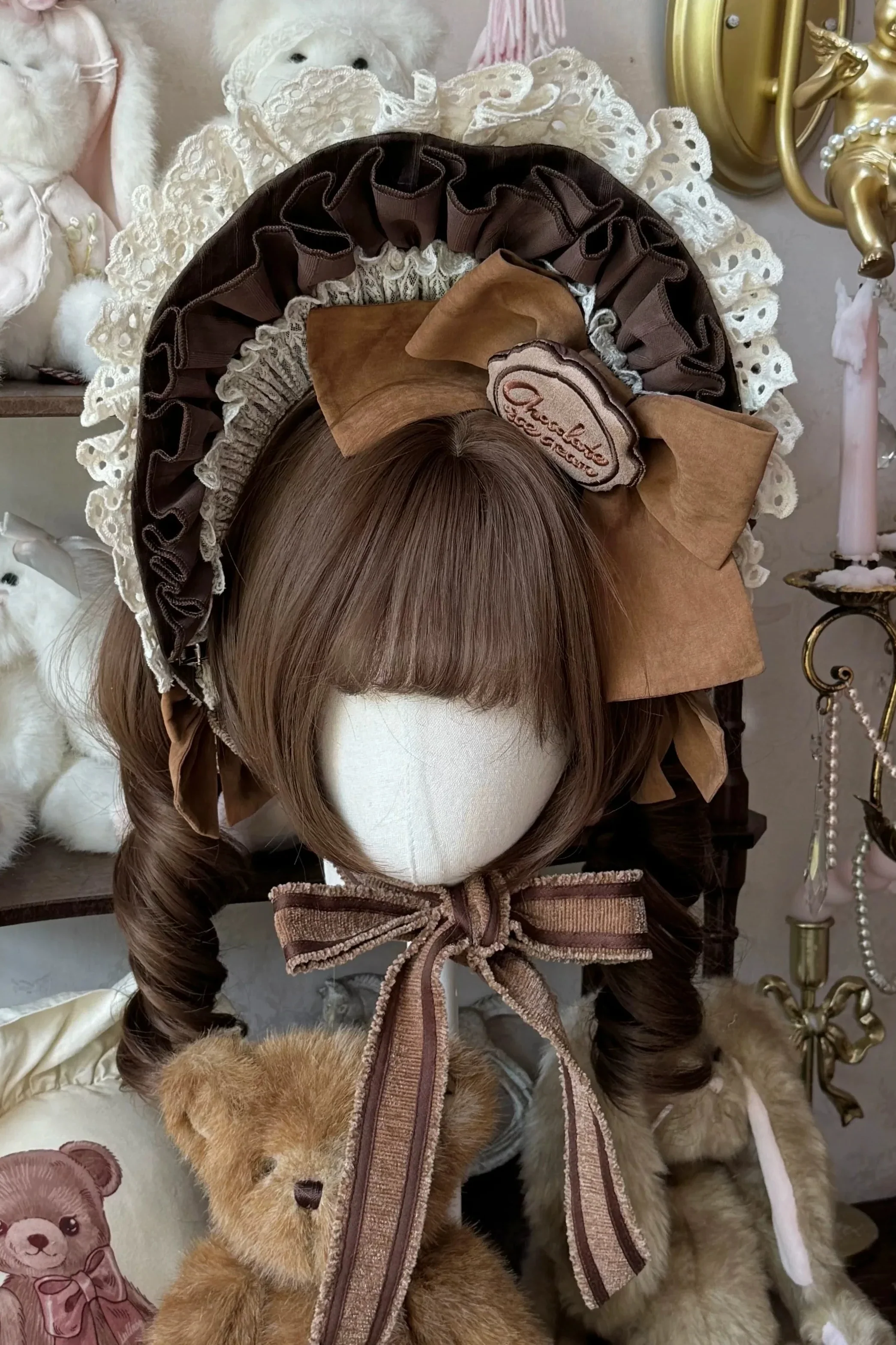 Hazel Doll Lolita Dress + Jumper Skirt + Bonnet + Hat + Necklace - Image 25
