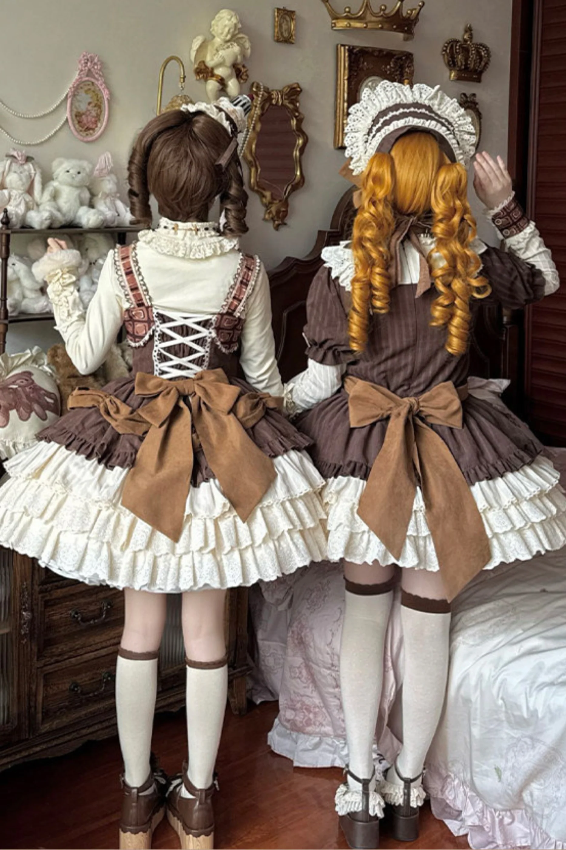 Hazel Doll Lolita Dress + Jumper Skirt + Bonnet + Hat + Necklace - Image 3