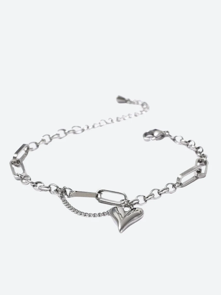 Heart Necklace & Bracelet Set - Image 6