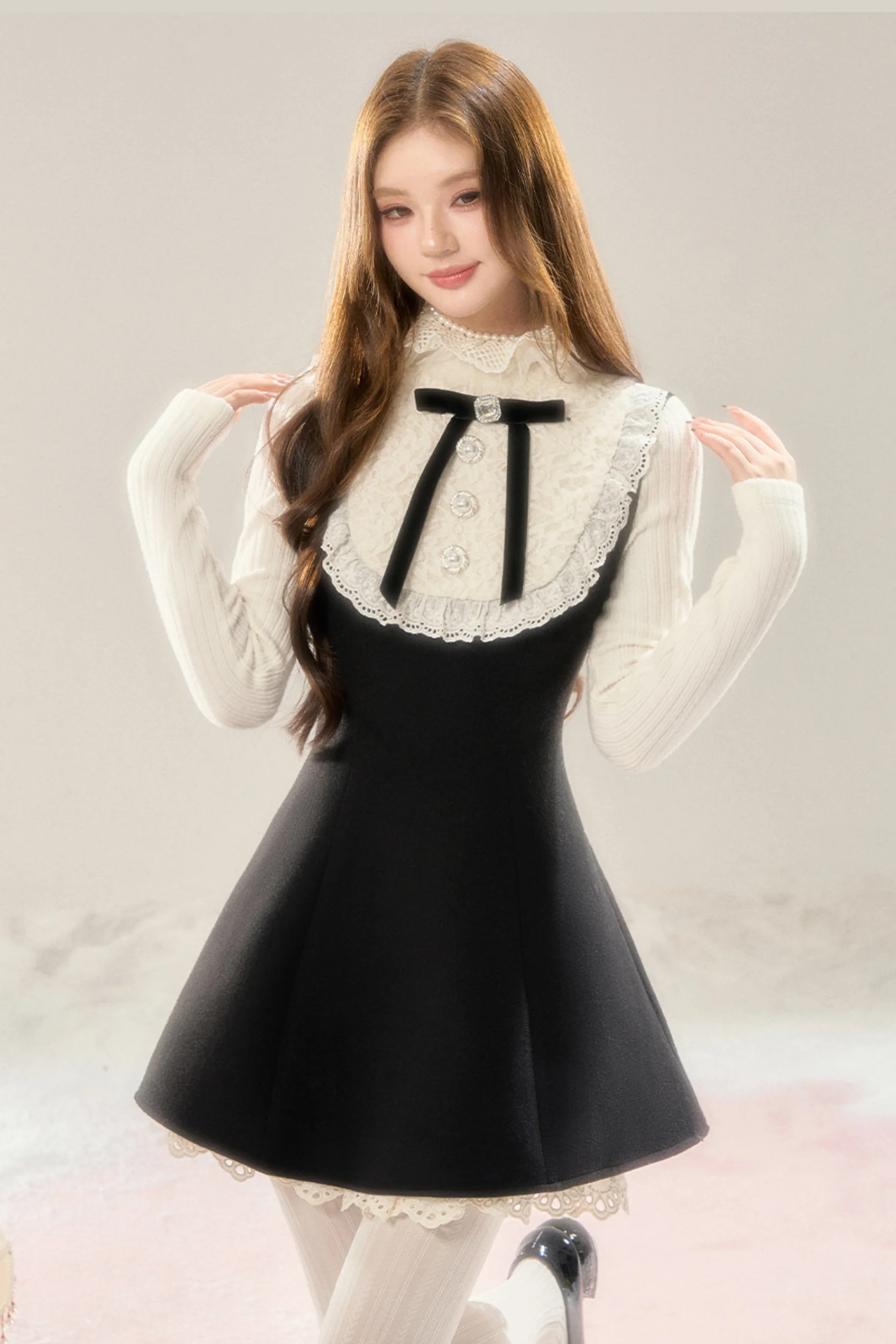 French Doll Style Flare Dress - Image 3