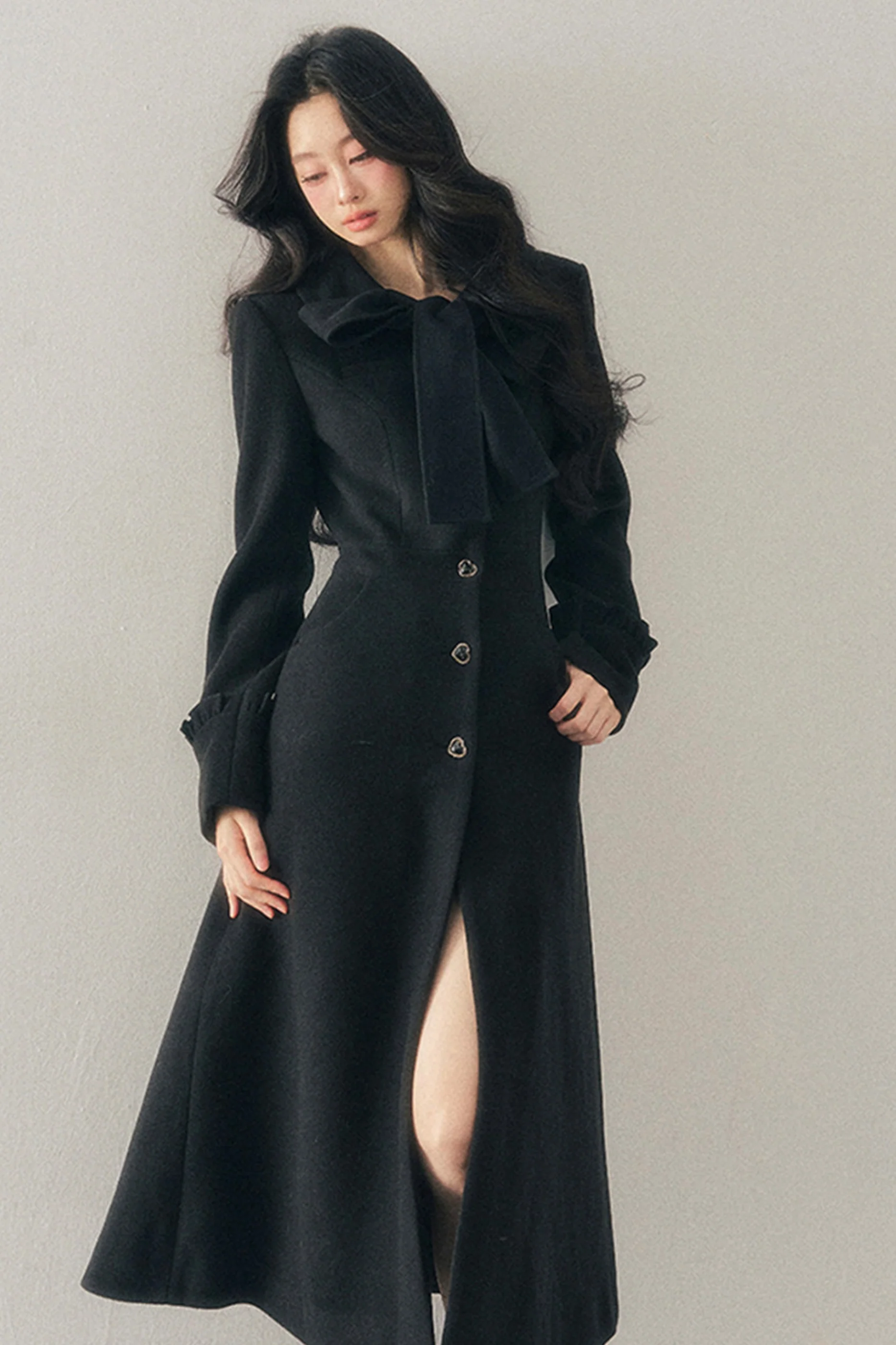 Hepburn Chic Long Coat - Image 2
