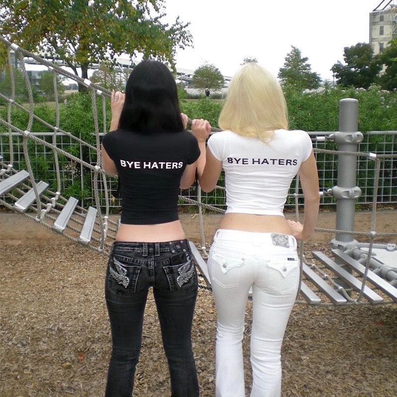 Hi & Bye Haters Crop Top - Image 2
