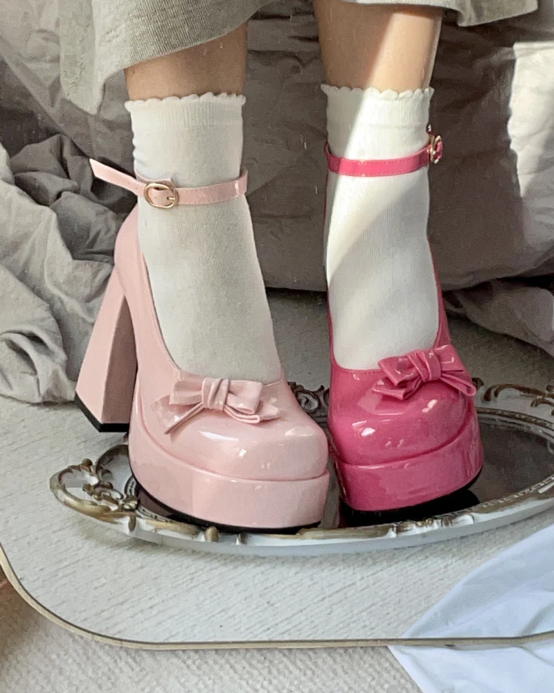 High Heel Mary Jane Kawaii Coquette Shoes - Image 3