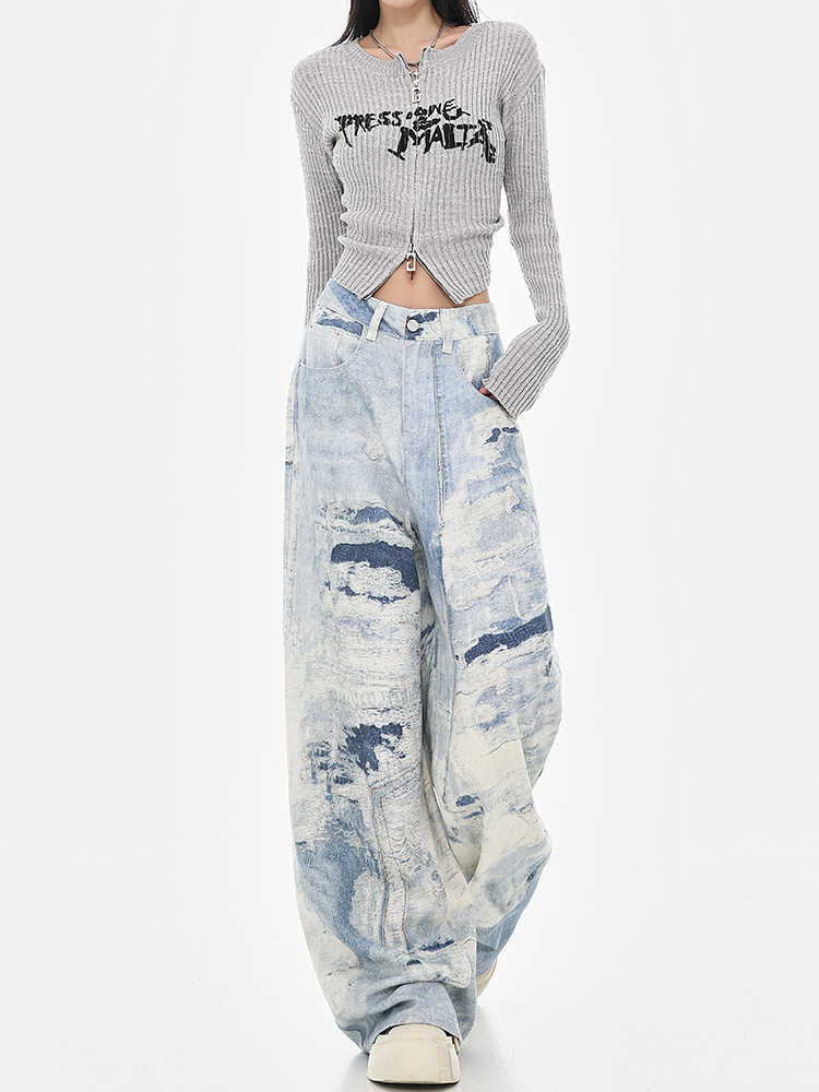 High Street Washed Bell Bottom Jeans - Image 2