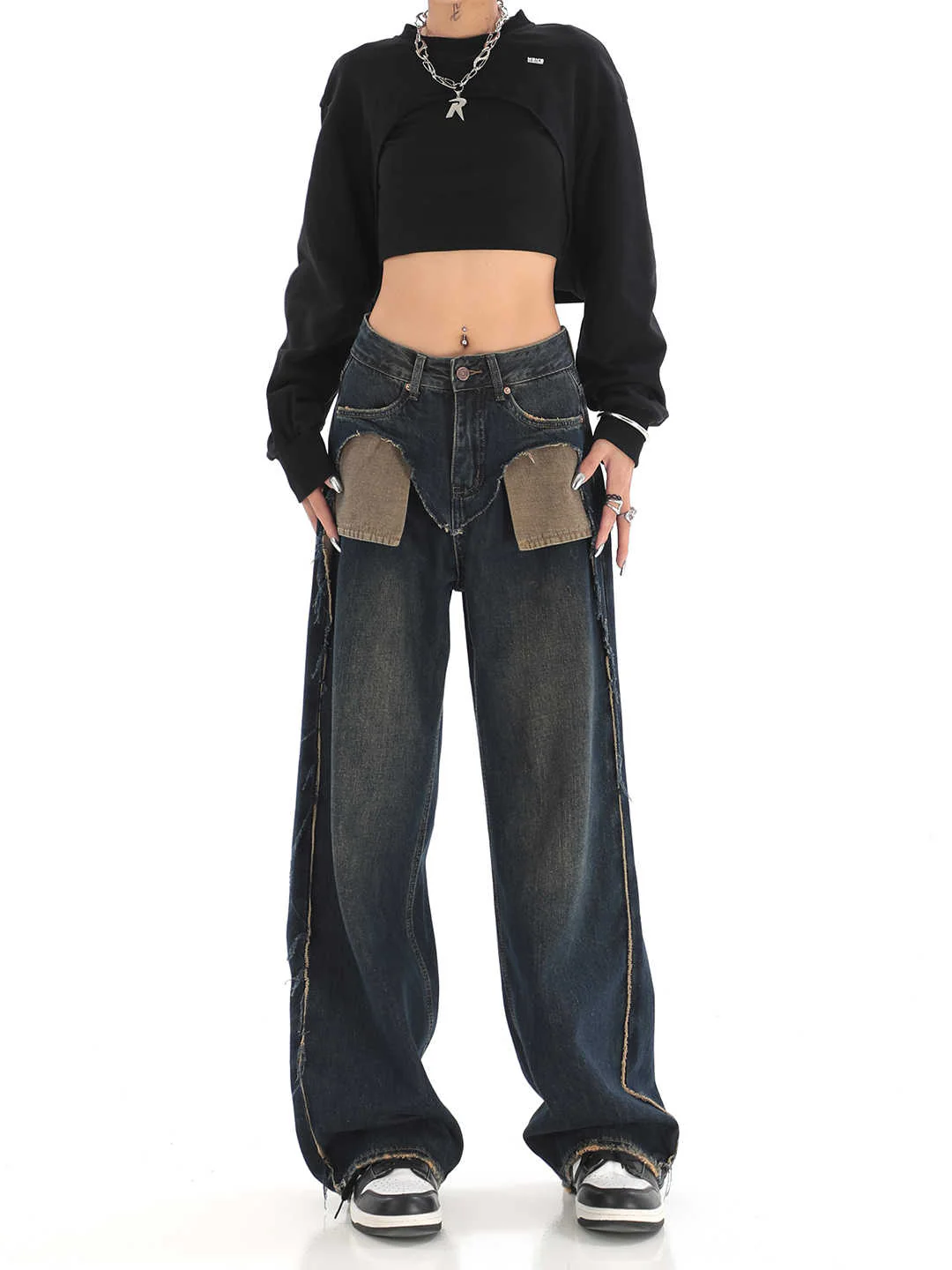 High Street Wide Leg Jeans - Image 3