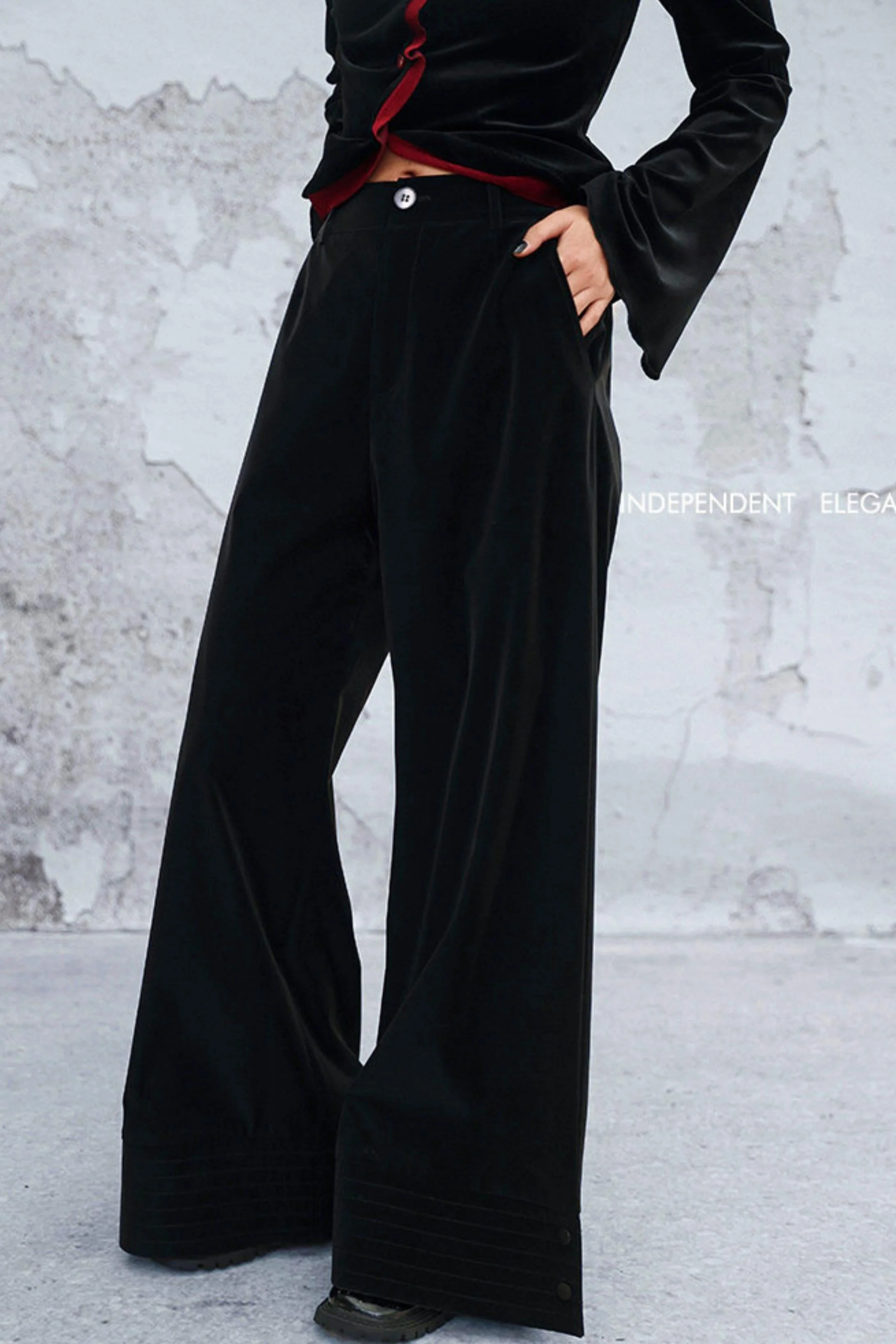 High Waist PU Coated Pants - Image 3