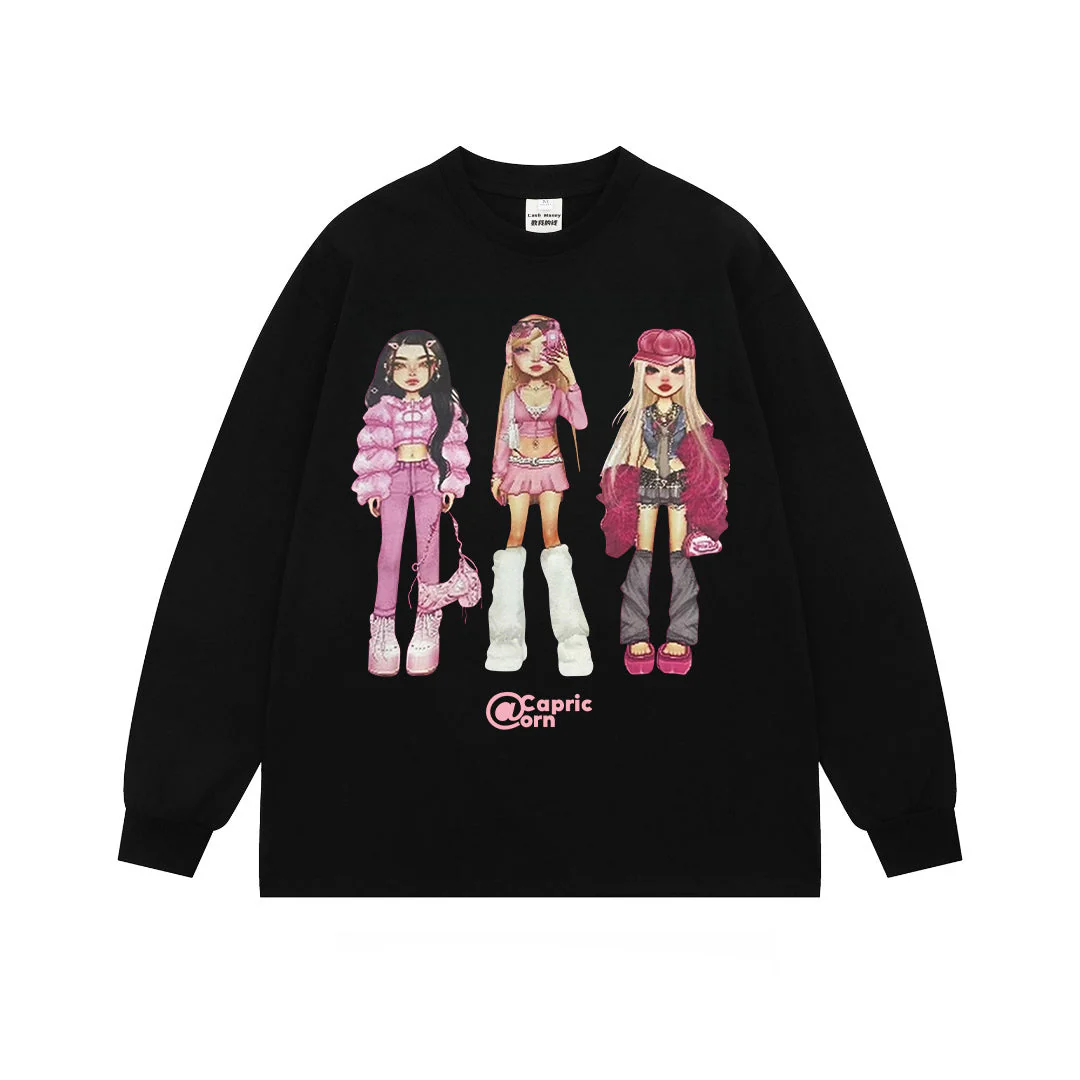 hip-hop girl printed kawaii sweatshirt - Image 4