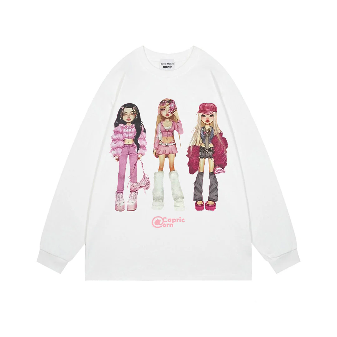 hip-hop girl printed kawaii sweatshirt - Image 5