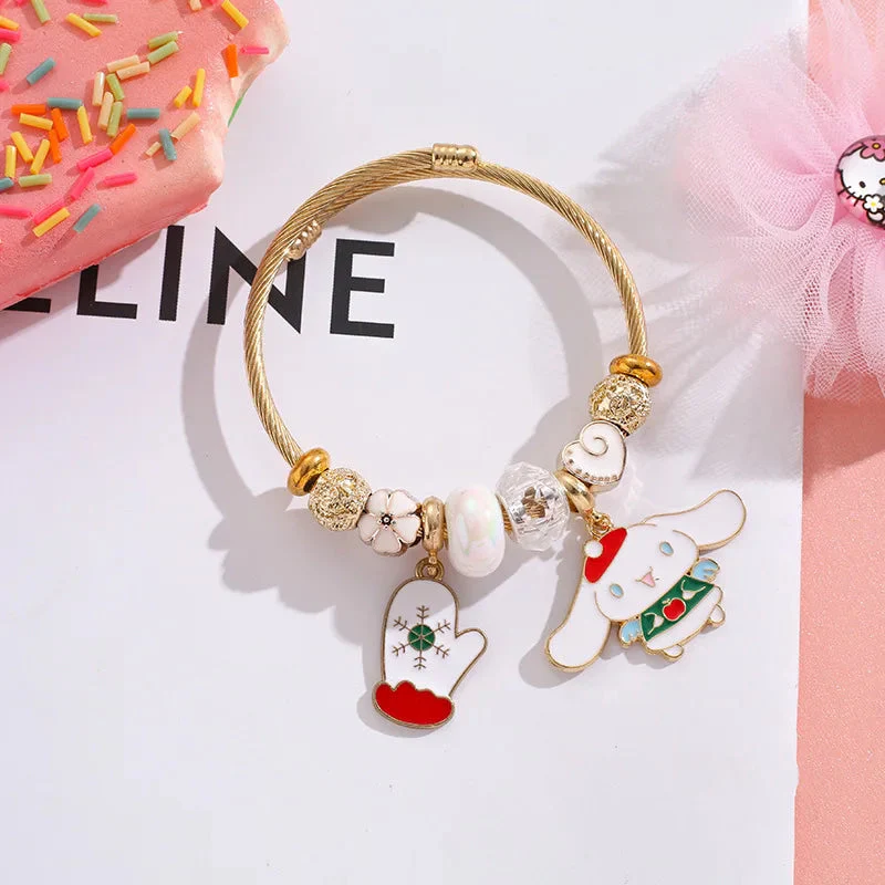 Holiday Bangle Beaded Bracelets - Image 5