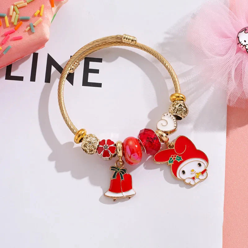 Holiday Bangle Beaded Bracelets - Image 8