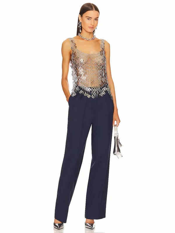 Hollow Metal Iron Body Chain Camisole - Image 3